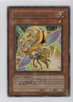 Golden Ladybug 1st Ed. YuGiOh Light of Destruction #LODT-EN036 2008 - Image 1