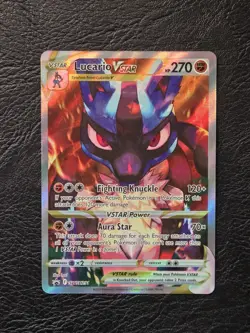 Pokemon TCG Lucario VSTAR Black Star Promo SWSH291 Holo Card NM/Mint Condition - Image 1