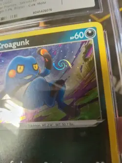 SWIRL CGC 9 MINT Pokemon Card Croagunk SWSH 245 Promo Lost Origin - Image 2