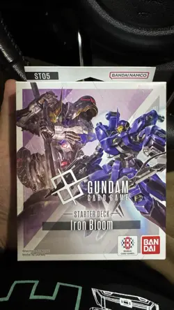 GUNDAM CARD GAME Starter Deck Iron Bloom ST05 Box English W/ PROMO (New in Box) - Image 1