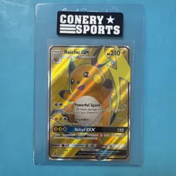2017 Pokemon Card TCG - Raichu GX SM90 Full Art - Sun & Moon PROMO Mint - Image 1