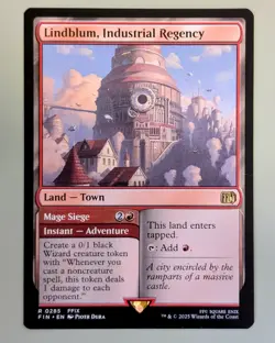 Lindblum, Industrial Regency - Final Fantasy #285 Rare - Near Mint - MtG - Image 1