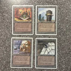 Urza's Mine X4 MTG Chronicles Colorless Land Vintage All 4 Variations LP/EX - Image 1
