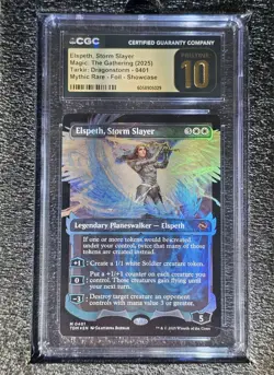 MTG CGC Pristine 10 Elspeth Storm Slayer Showcase Foil M 401 Tarkir: Dragonstorm - Image 1