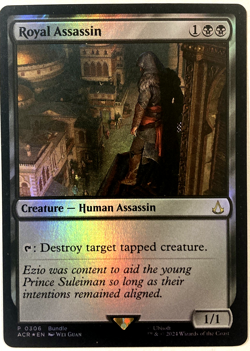 MTG Royal Assassin (FOIL) Assassin's Creed Promo 306 NM - Image 1