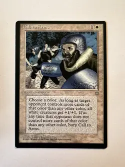 Call to Arms - RESERVED LIST - MTG Ice Age - NM - Image 1