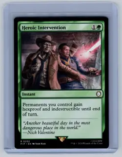 Heroic Intervention R Universes Beyond: Fallout 202 NM MTG PIP Magic TCG RARE - Image 1