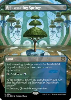 MTG English Rejuvenating Springs (Borderless) NM Normal Commander Masters - Image 1