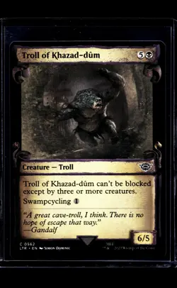 MTG Magic the Gathering Lord of the Rings Showcase Scroll Troll of Khazad-dum - Image 1