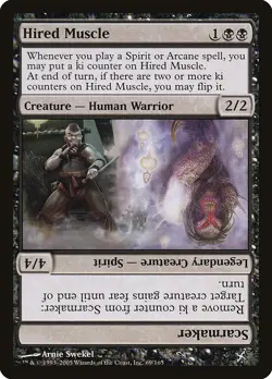 (2x) HIRED MUSCLE // SCARMAKER - Betrayers of Kamigawa MTG Magic the Gathering - Image 1
