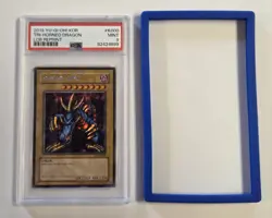 Tri-Horned Dragon LOB-K000 PSA 9 MINT Secret Rare Yugioh OCG Unlimited Edition - Image 2