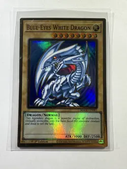 Blue-Eyes White Dragon 1st Ed. YuGiOh Gold Series: Maximum Gold #MAGO-EN001 - Image 1