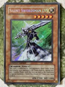 YuGiOh SILENT SWORDSMAN LV5 Secret Rare EEN-ENSE4 - Image 2