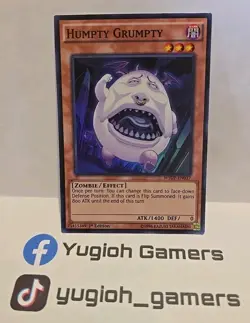 YUGIOH HUMPTY GRUMPTY WSUP 1ST EDITION SUPER LIGHT PLAYED - Image 1