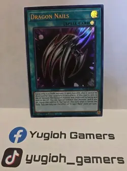 YUGIOH DRAGON NAILS BLCR 1ST EDITION ULTRA LIGHT PLAYED - Image 1