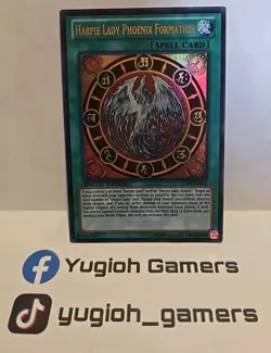 YUGIOH HARPIE LADY PHOENIX FORMATION ULTRA LC04 LIMITED EDITION LIGHT PLAYED - Image 1