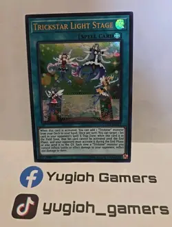 YUGIOH TRICKSTAR LIGHT STAGE COTD UNLIMITED ULTRA LIGHT PLAYED - Image 1