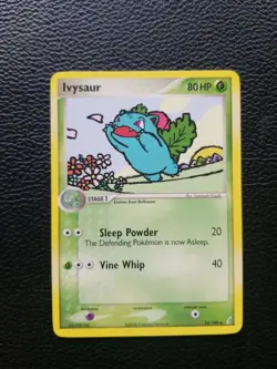 Pokemon Card Ivysaur 34/100 Uncommon EX Crystal Guardians LP - Image 1