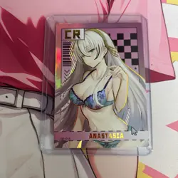 WAIFU Goddess Of Power Anastasia CR Rare Foil Card. Sexy Anime Girl Story - Image 1