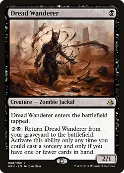 Dread Wanderer Amonkhet HEAVILY PLD Black Rare MAGIC THE GATHERING CARD ABUGames - Image 1
