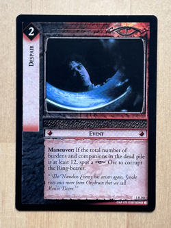 SAURON / MORDOR (RARE) COLLECTION (LORD OF THE RINGS TCG, LOT OF 21 RARE CARDS) - Image 2
