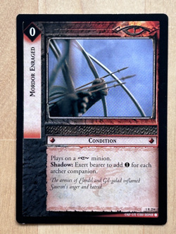 SAURON / MORDOR (RARE) COLLECTION (LORD OF THE RINGS TCG, LOT OF 21 RARE CARDS) - Image 4
