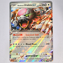 Bloodmoon Ursaluna EX 141/167 Twilight Masquerade Holo Double Rare Pokemon Card - Image 1