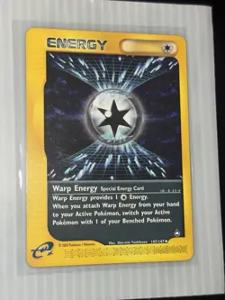 Warp Energy 147/147 Aquapolis Uncommon Vintage Pokemon TCG E-reader card NM+ - Image 1