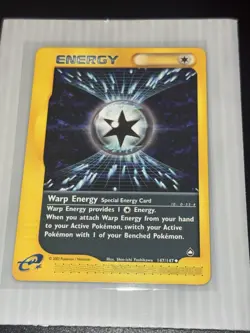 Warp Energy 147/147 Aquapolis Uncommon Vintage Pokemon TCG E-reader card NM+ - Image 3