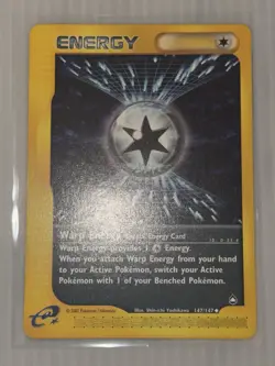 Warp Energy 147/147 Aquapolis Uncommon Vintage Pokemon TCG E-reader card NM+ - Image 4