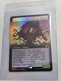 MTG English Flayer of Loyalties (Extended Art) NM Foil Commander Masters - Image 1