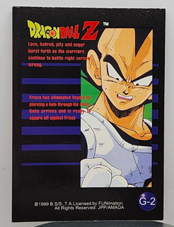 Dragon Ball Z Card G-2 G2 Goku Artbox Prism Foil TCG 1999 - Image 2