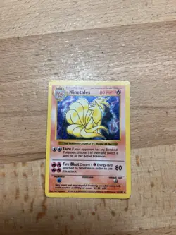NINETALES - 12/102 - Base Set SHADOWLESS - Holo - Pokemon Card - MP - Image 1