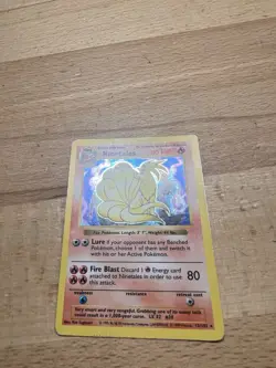 NINETALES - 12/102 - Base Set SHADOWLESS - Holo - Pokemon Card - MP - Image 4