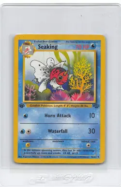 Seaking 46/64 - 1st Edition - Jungle SET - VINTAGE WoTC Pokemon CARD - LP/MP - Image 1