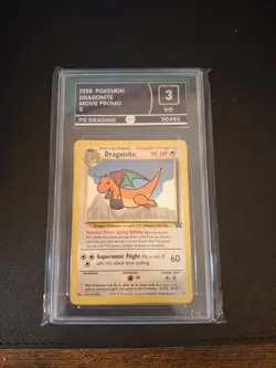 Pokemon TCG Dragonite 5 Black Star Promo Card WB First Movie 1999 - Image 1