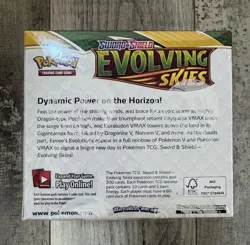 Evolving Skies Booster Box - No Cards - Display Box WITH WRAPPING & EMPTY PACKS! - Image 2