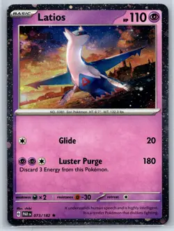 Latios Cosmos Holo Paradox Rift 073/182 Blister Exclusive Promo Pokemon Card NM - Image 1