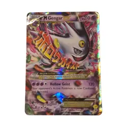 Mega M Gengar EX XY166 Full Art Black Star Promo Holographic Pokemon Card MP - Image 1