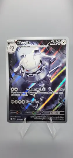 Pokemon Mega Evolution Steelix 150/132 Full Art Illustration Rare Card, NM - Image 1