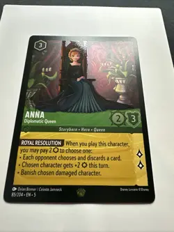 Anna - Diplomatic Queen 85/204 Shimmering Skies Cold Foil Disney Lorcana Card NM - Image 2