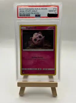 2019 Pokemon Sun & Moon Jigglypuff Holo Card PSA 10 Gem Mint - Image 1