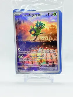 Ogerpon 123 Sv: Scarlet & Violet Promo Cards Sealed Black Star Pokemon Teal Mask - Image 1