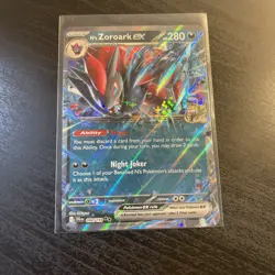 Pokemon TCG N's Zoroark EX Double Rare Holo Card 098/159 SV09 Journey Together - Image 1
