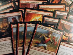 Mono Red Deck ~ Anax, Hardened In The Forge ~ 60 Cards ~ Magic: The Gathering - Image 1