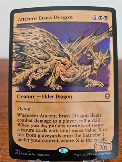 Ancient Brass Dragon - Showcase - FOIL - NM MTG - Battle for Baldur's Gate 389 - Image 1