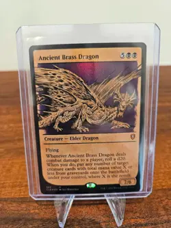 Ancient Brass Dragon - Showcase - FOIL - NM MTG - Battle for Baldur's Gate 389 - Image 2