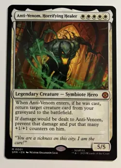 MtG Anti-Venom, Horrifying Healer SPM Spider-Man Magic the Gathering - Image 1