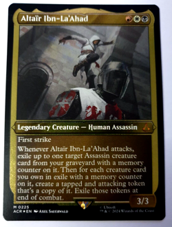 MTG Assassin's Creed - Altair Ibn-La'Ahad - Etched FOIL Mythic - 0225 NM - Image 1