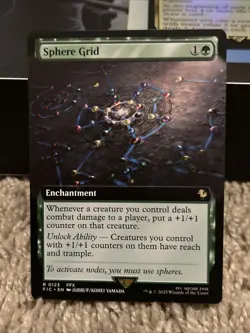 Magic the Gathering Sphere Grid Final Fantasy Borderless Enchantment MINT - Image 1